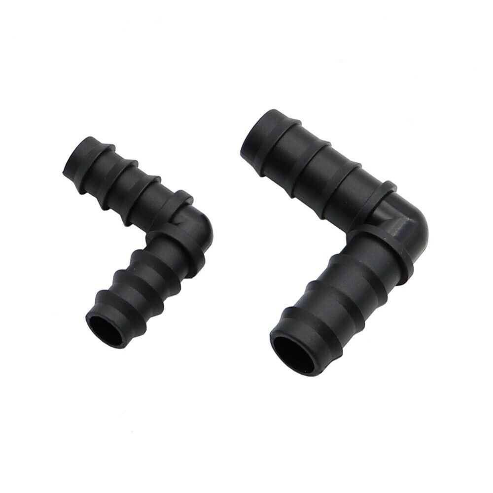 AQUARIUM / POND BARBED ELBOW FLEXIBLE PIPE HOSE CONNECTOR 13mm, 16mm & 25mm