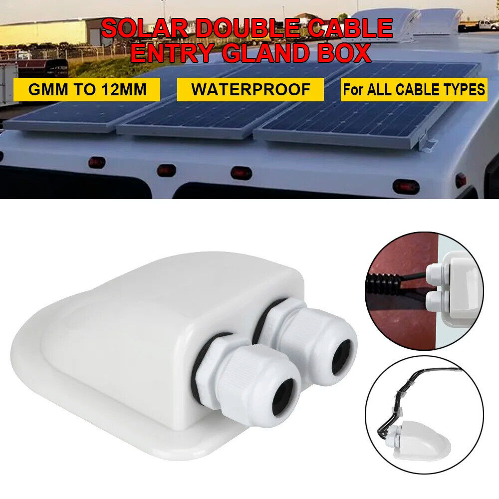 CARAVAN DUAL CABLE ENTRY JUNCTION BOX