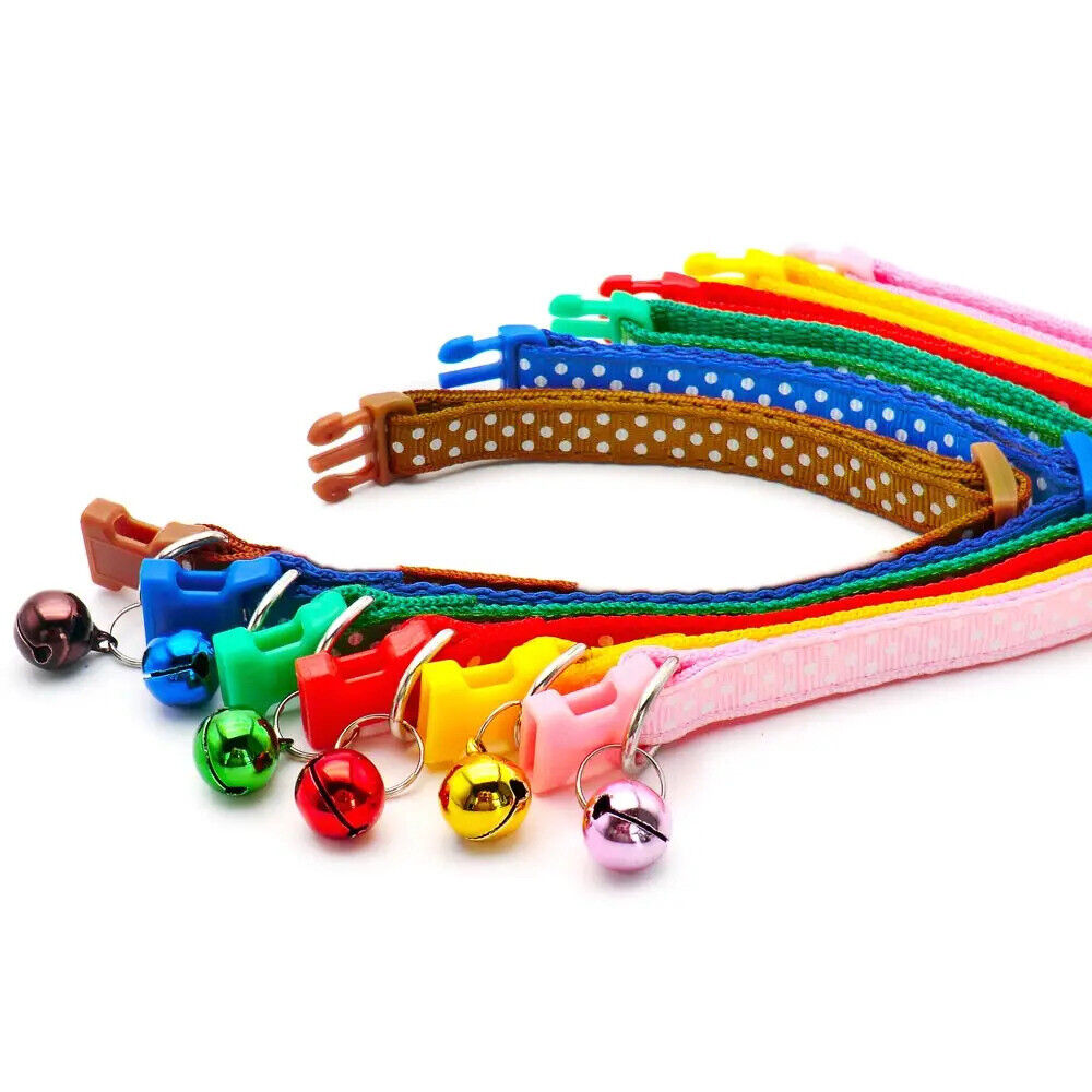 CAT / KITTEN DOT PRINT COLLAR SAFETY COLLAR