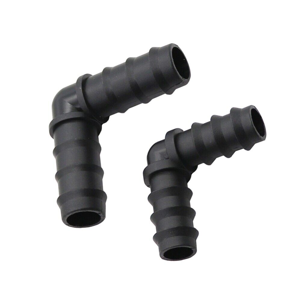 AQUARIUM / POND BARBED ELBOW FLEXIBLE PIPE HOSE CONNECTOR 13mm, 16mm & 25mm