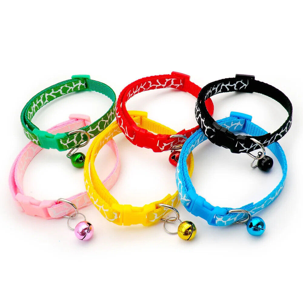 CAT / KITTEN WHITE PRINT COLLAR SAFETY COLLAR