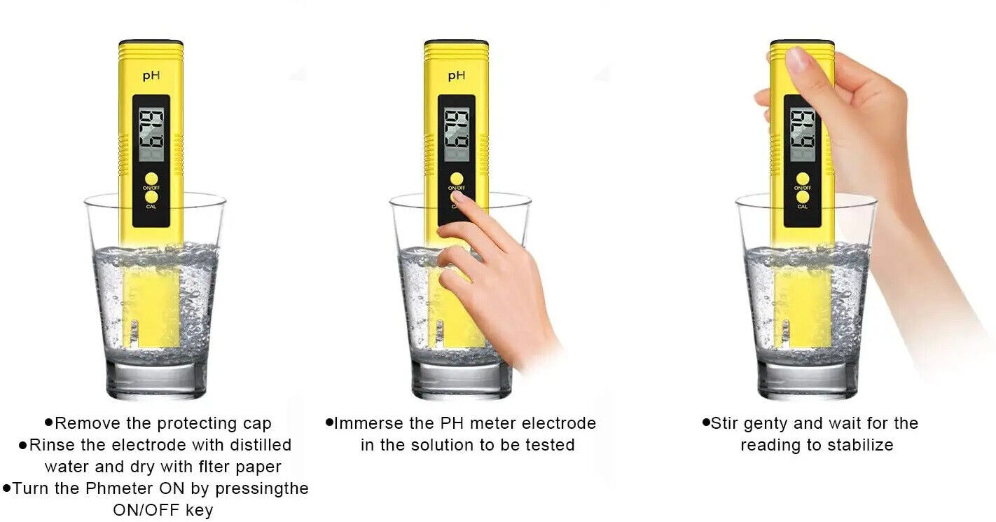 AQUARIUM HANDHELD PH METER WITH CASE