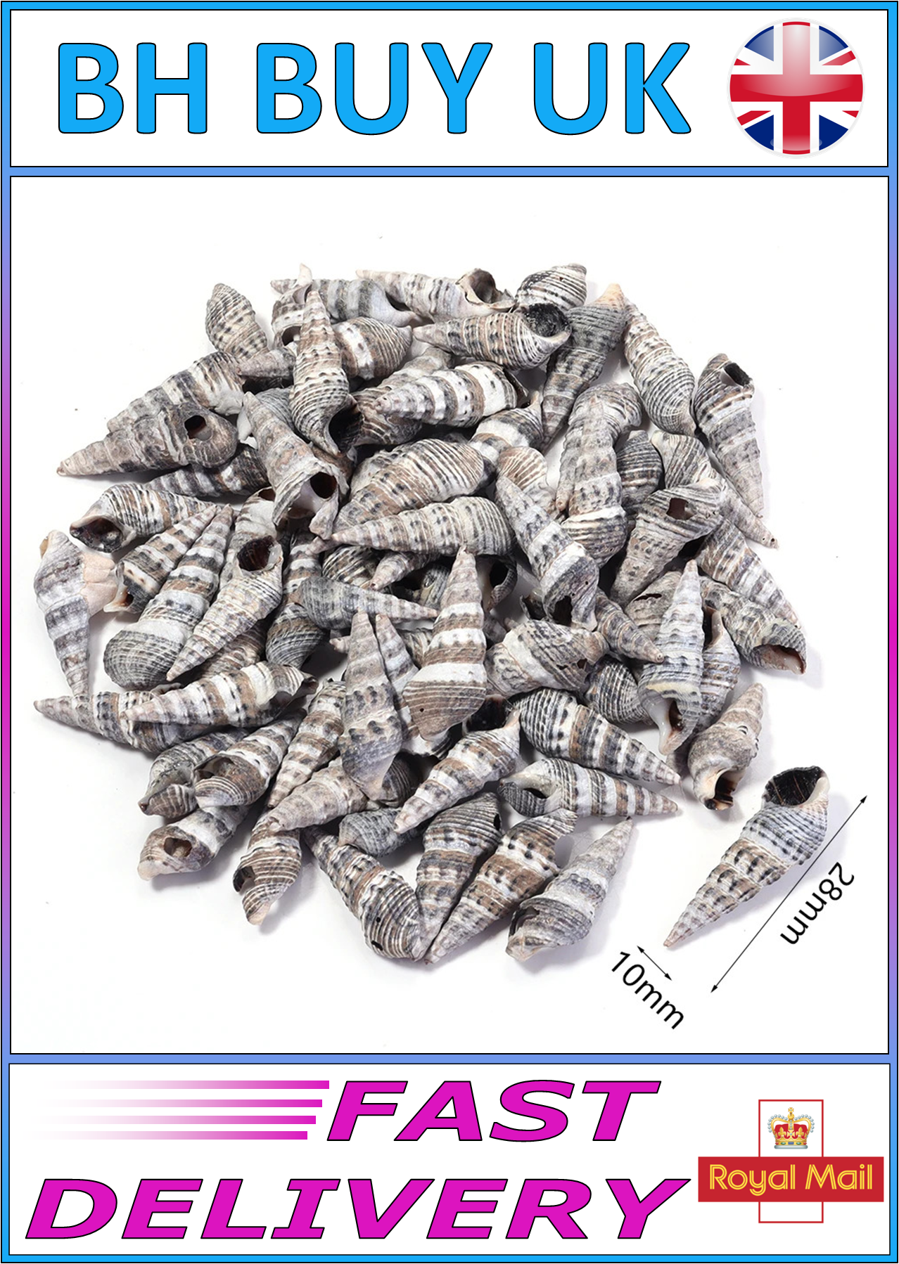 40g AQUARIUM SNAIL SHELLS (ZA02)