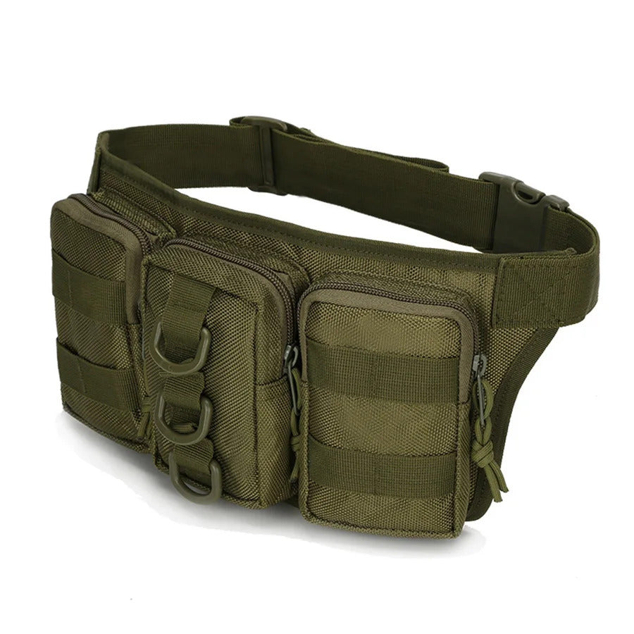 TACTICAL WAIST BAG HUNTING MOLLE POUCH TRIPLE POCKET OUTDOOR CAMPING CYCLING