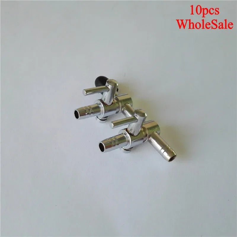 CHROME AQUARIUM / POND AIR TAPS 2, 3, 4 & 5 WAY