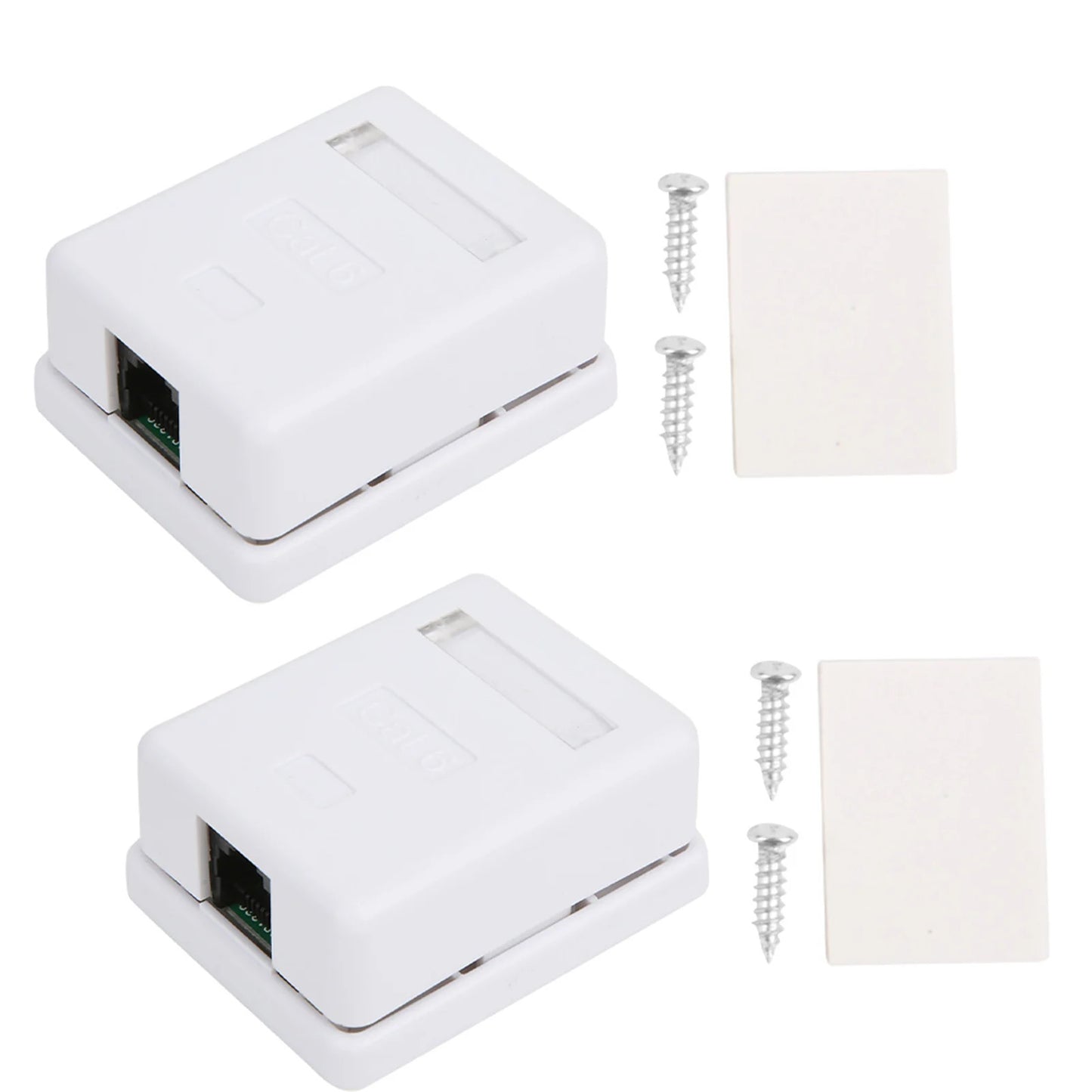 CAT6 RJ45 MOUNT BOX SINGLE PORT CONNECTION