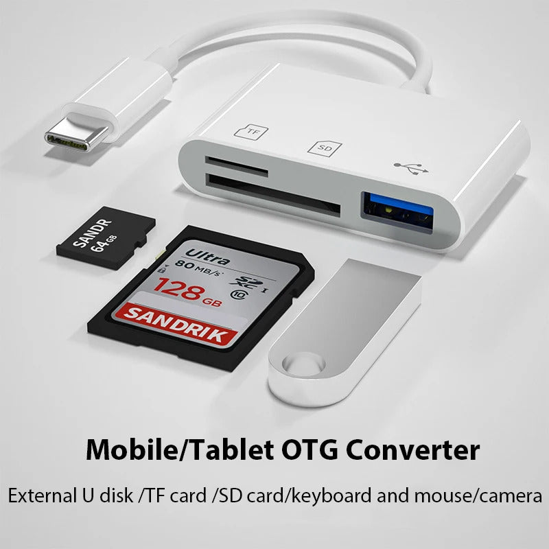 TYPE C MINI HUB - USB CARD READER