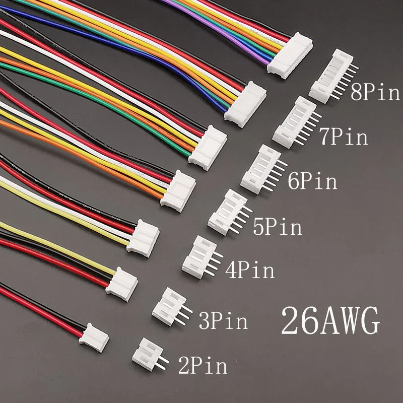 5 x SETS MINI MICRO JST PH2.0 2.0mm 2/3/4/5/6/7/8 PIN CONNECTORS