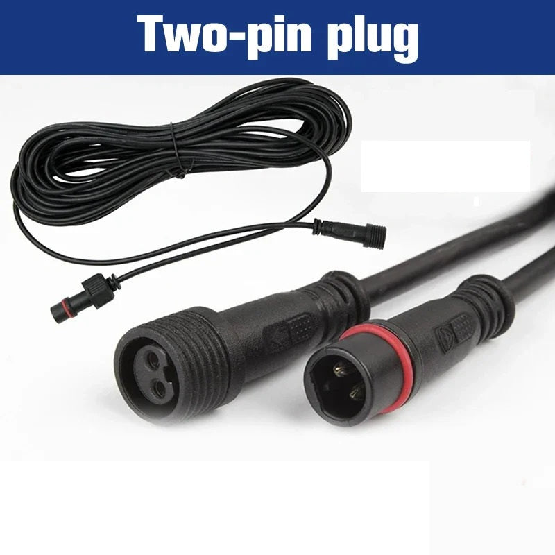 5m EXTENSION CABLE FOR OUTDOOR LIGHTING / SOLAR PANEL 2 PIN