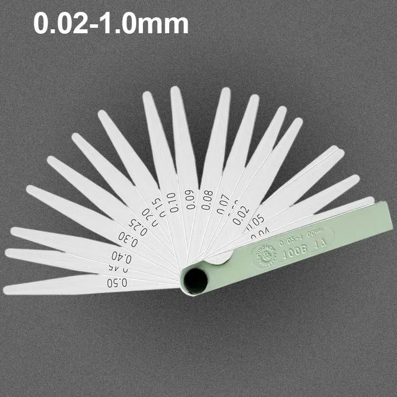 0.02 - 1.00mm FEELER GAUGE - METRIC GAP MEASURING TOOL
