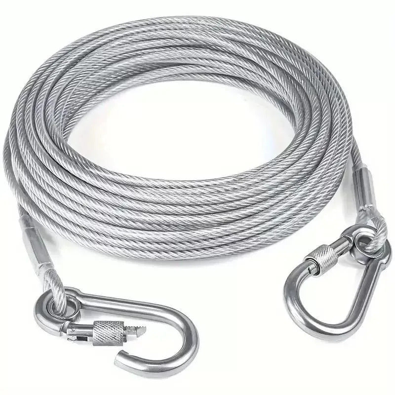 2m 5m 10m PVC COATED STEEL ROPE LINE