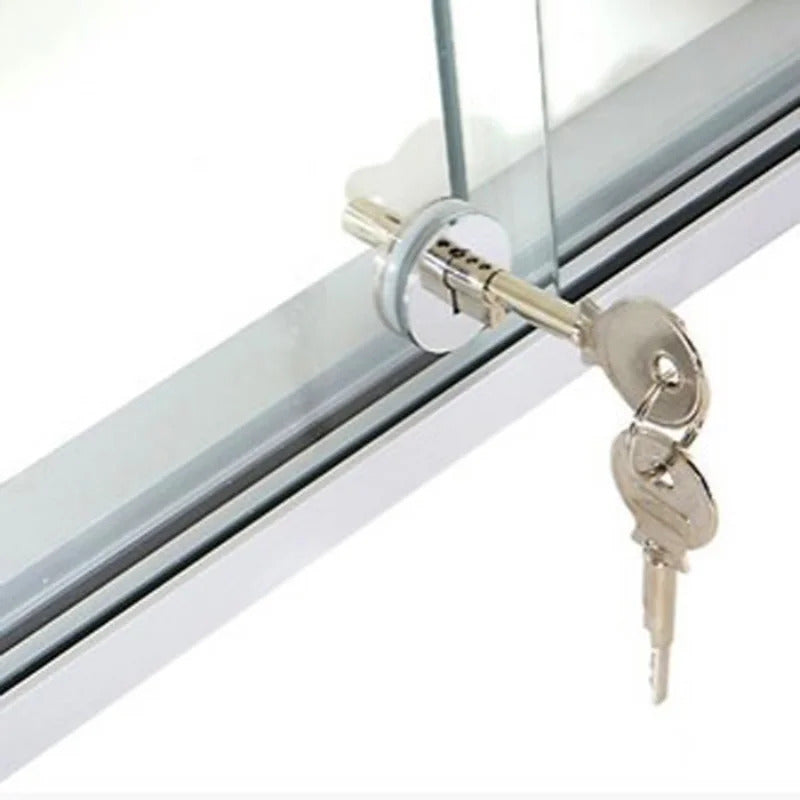 SLIDING GLASS SHOWCASE DISPLAY CABINET LOCK RATCHET KEYED ALIKE