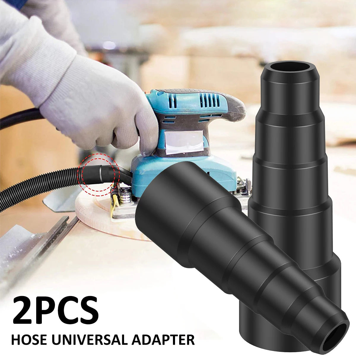 2 x STEPPED VACUUM HOSE ADAPTOR