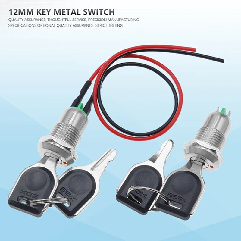 12mm ELECTRONIC KEY SWITCH 2 KEYS