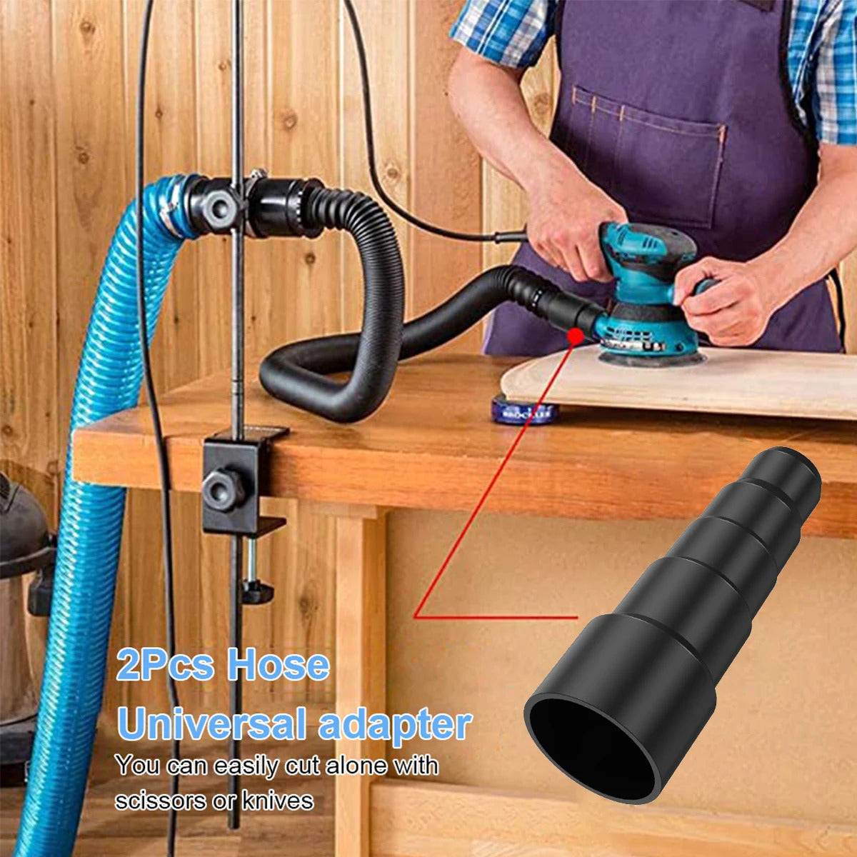 2 x STEPPED VACUUM HOSE ADAPTOR