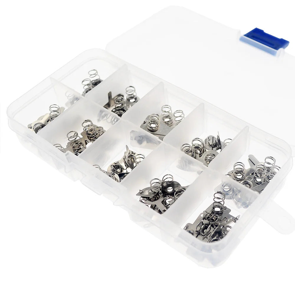50 x BATTERY SPRING CONTACT PLATES