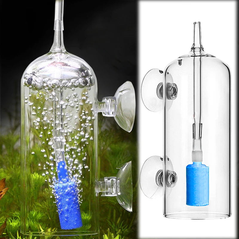 AQUARIUM OXYGEN DISSOLVING GLASS BUBBLE COUNTER TOOL