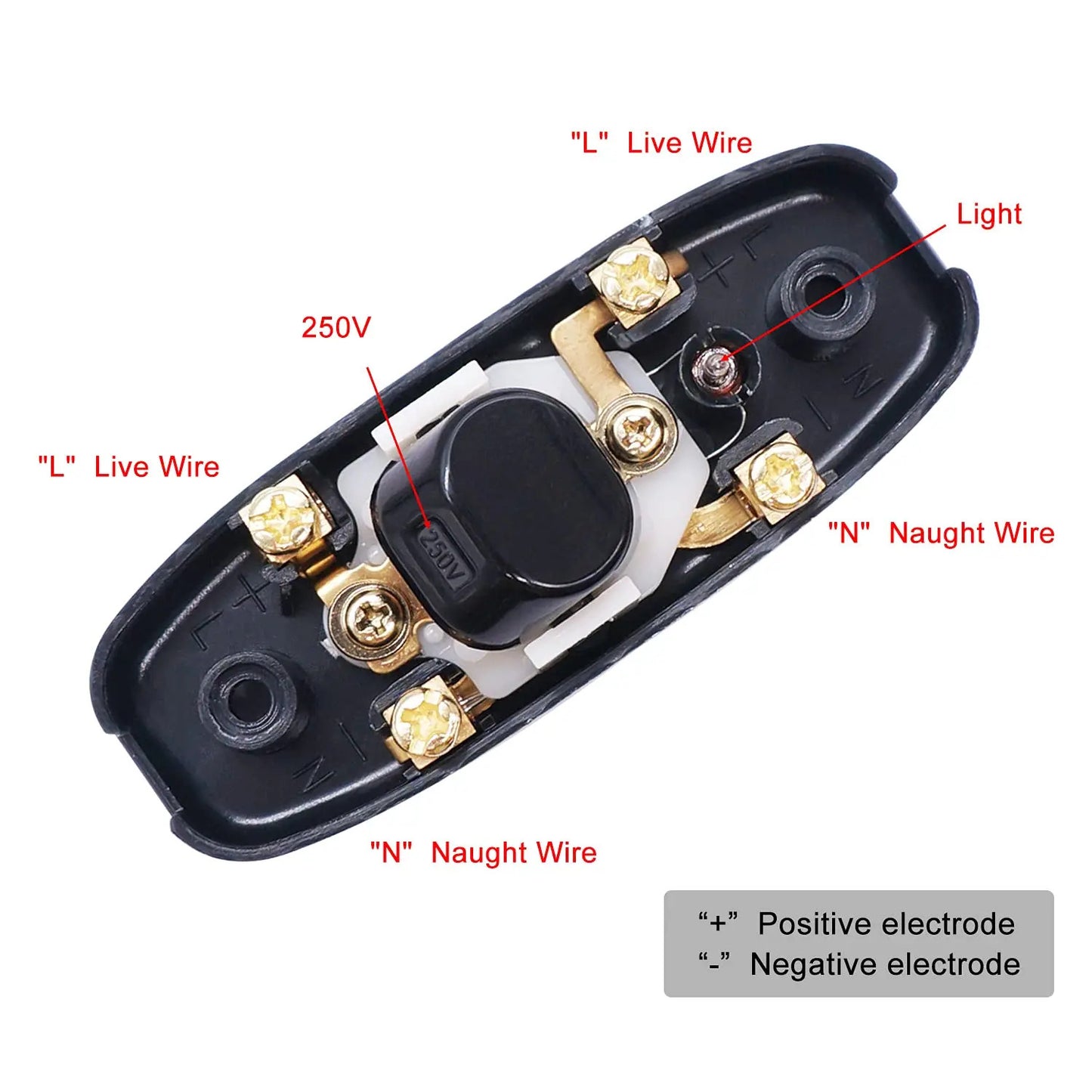 3 x INLINE ROCKER ON OFF SWITCH