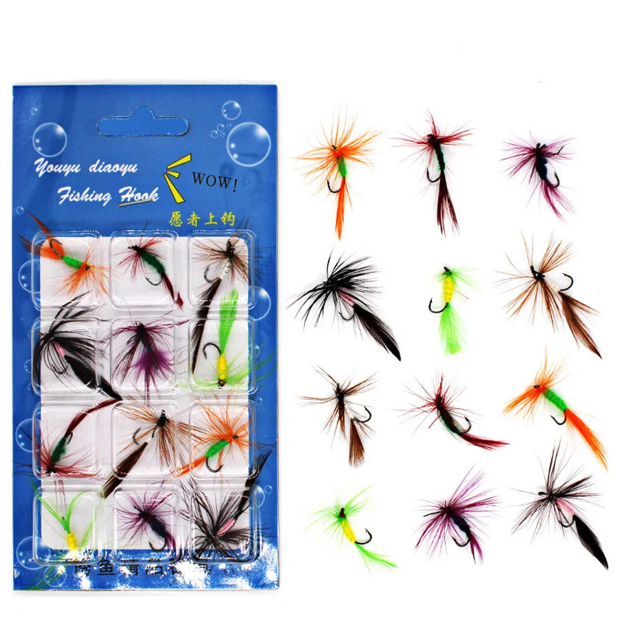 12 x FLY FISHING LURES SET