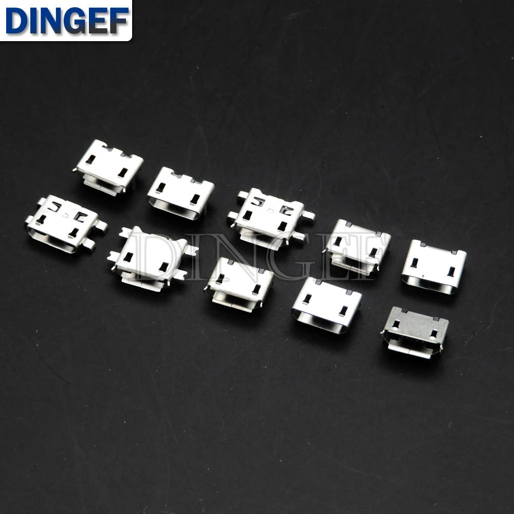 50 x MICRO USB FEMALE CONNECTORS 10 TYPES