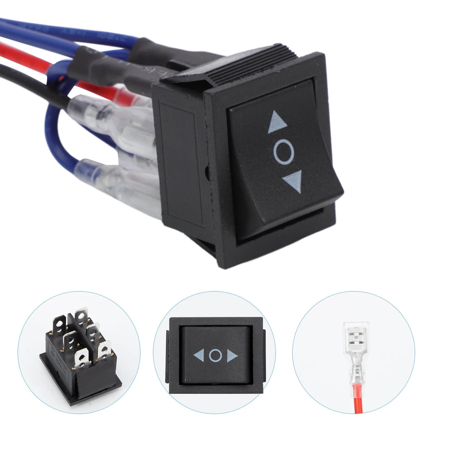 20A AC REVERSE DIRECTION ROCKER SWITCH - PRE WIRED