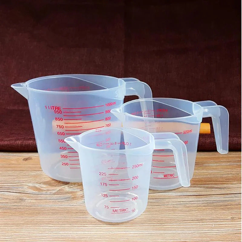 3 x MEASURING JUG SET 250ml 500ml 1000ml