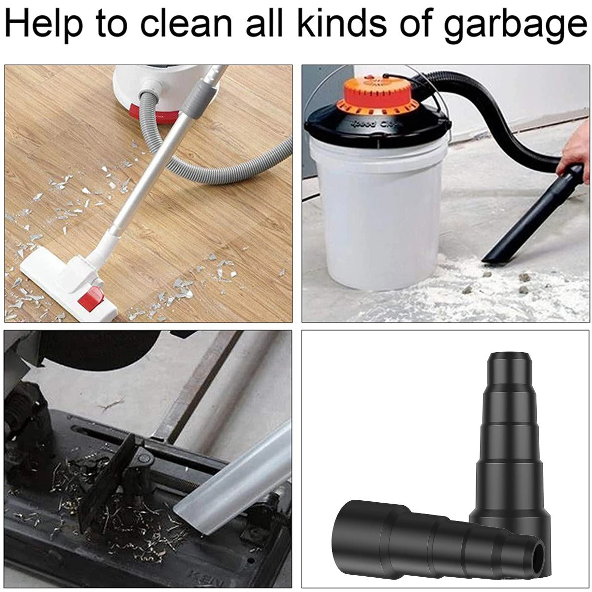 2 x STEPPED VACUUM HOSE ADAPTOR