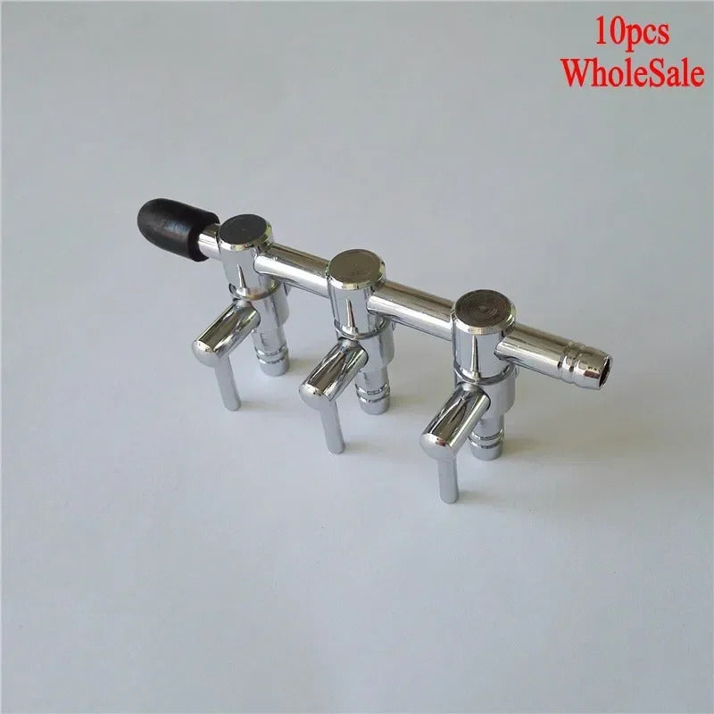 CHROME AQUARIUM / POND AIR TAPS 2, 3, 4 & 5 WAY