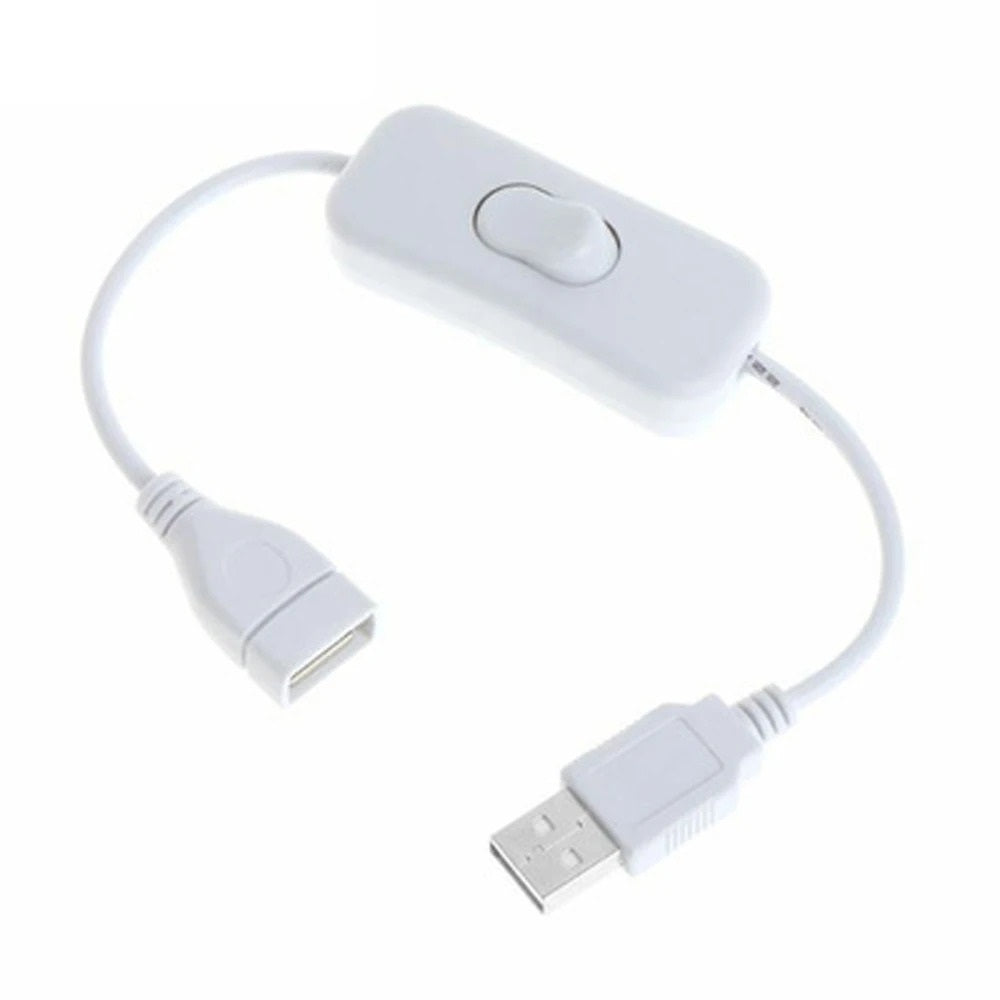 USB INLINE ROCKER SWITCH, ON OFF - WHITE