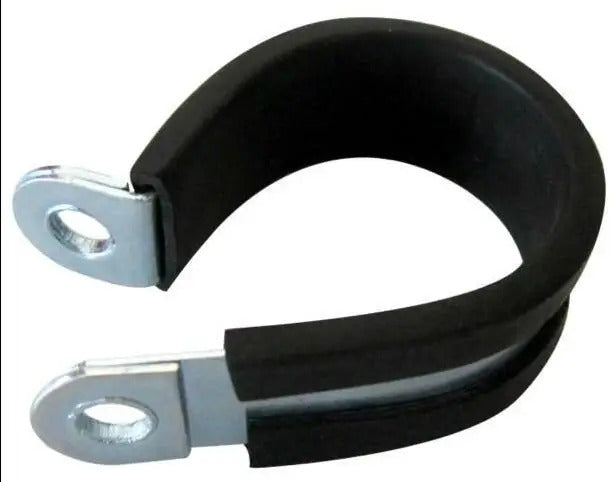 STAINLESS STEEL & RUBBER HOSE PIPE CABLE CLIPS 6 - 40mm