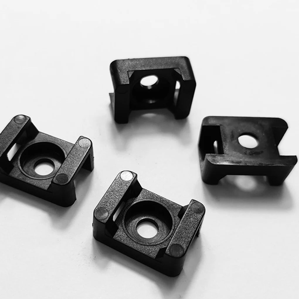 100 x SCREW DOWN CABLE TIE BASES