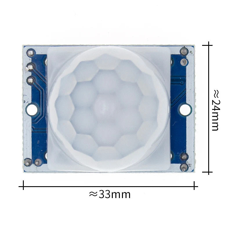 2 x HC-SR501 ADJUSTABLE IR MOTION DETECTOR MODULE