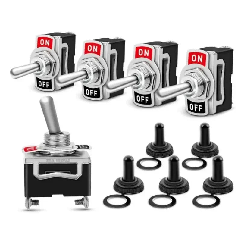 5 x HEAVY DUTY MARINE TOGGLE SWITCH ON / OFF 15A