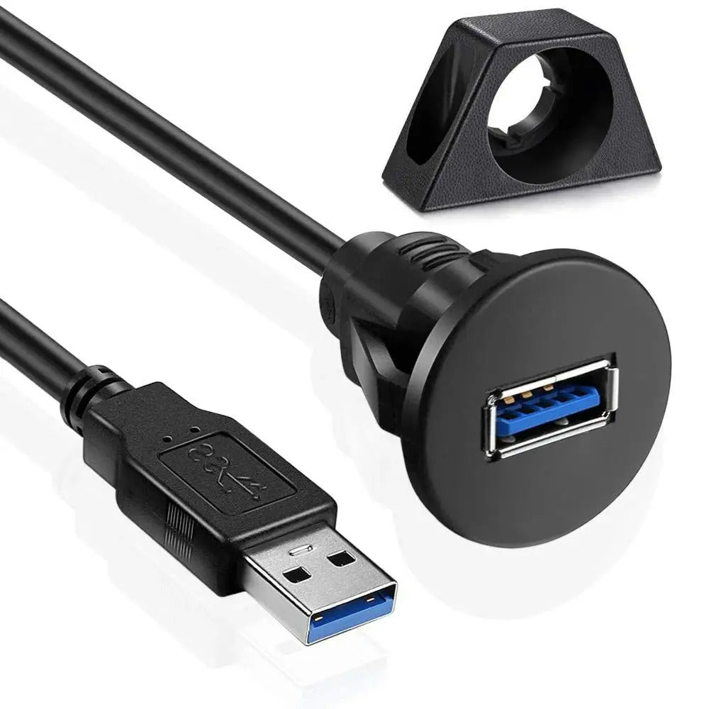 PANEL MOUNT USB 3.0 EXTENSION CABLE 1m