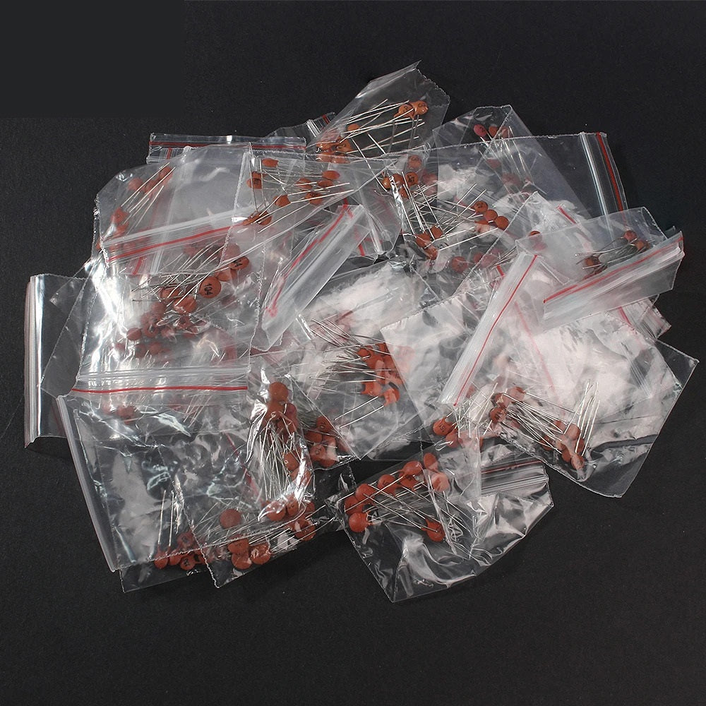 960 x CERAMIC CAPACITOR SET 2pF-0.1uF