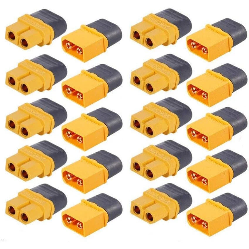 10 x PAIRS XT60H BULLET CONNECTORS WITH SHEATH
