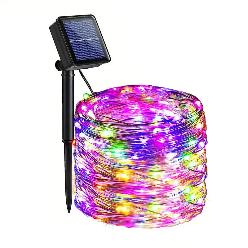 SOLAR MULTI COLOURED FAIRY LIGHTS 6 METER