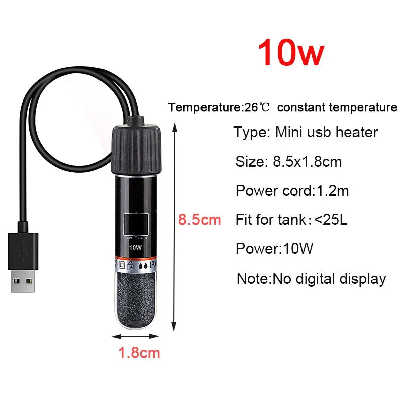 MINI USB AQUARIUM HEATER / HEATING ROD