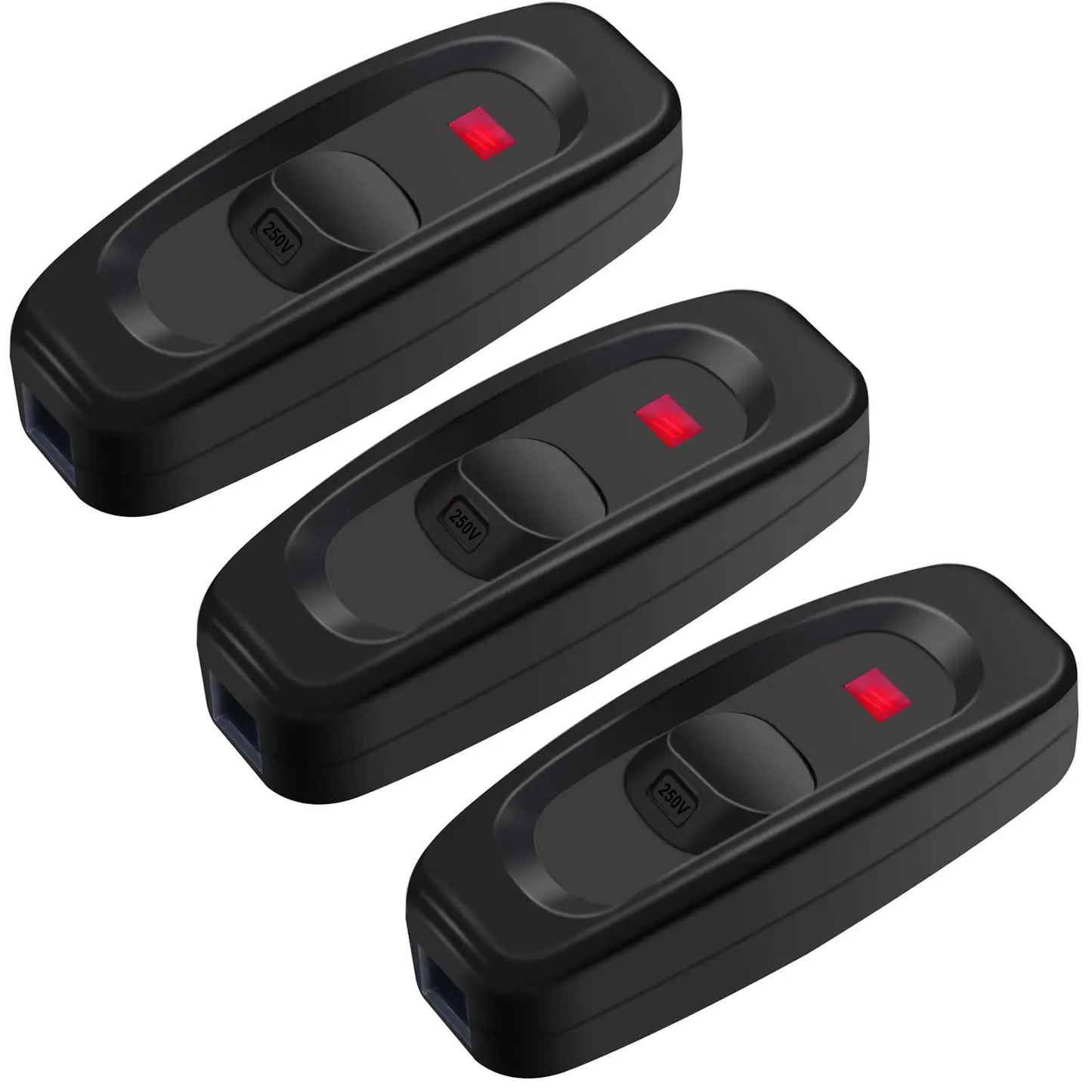 3 x INLINE ROCKER ON OFF SWITCH