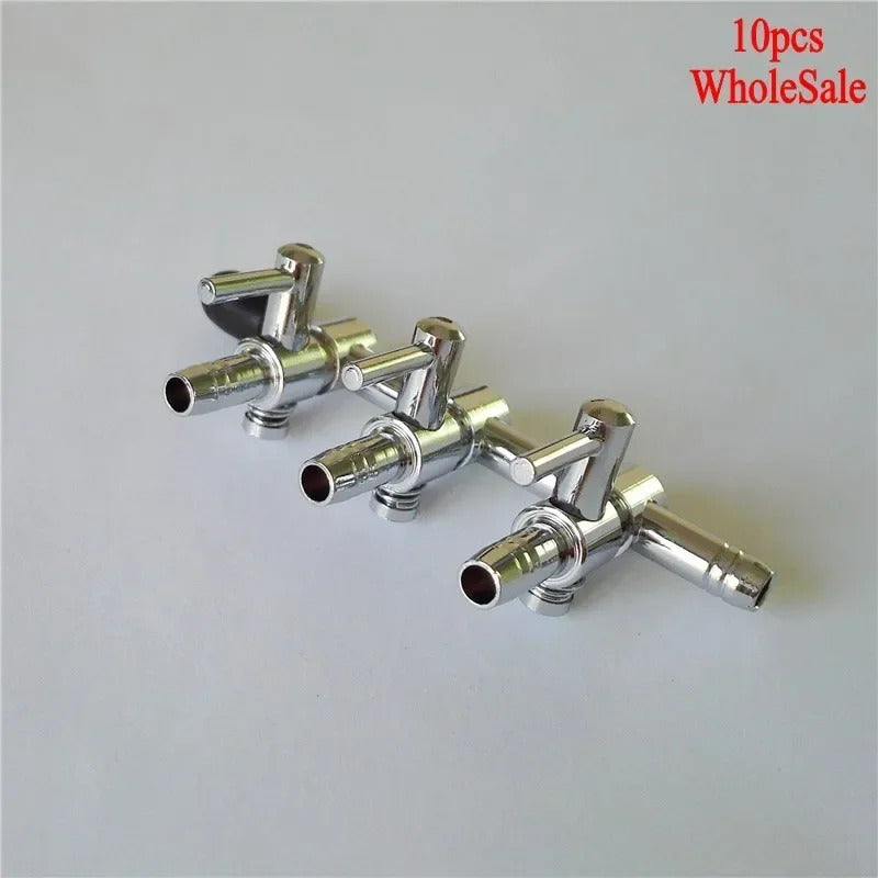 CHROME AQUARIUM / POND AIR TAPS 2, 3, 4 & 5 WAY