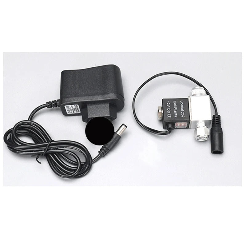 AQUARIUM CO2 VALVE WITH UK PLUG - NORMALY CLOSED