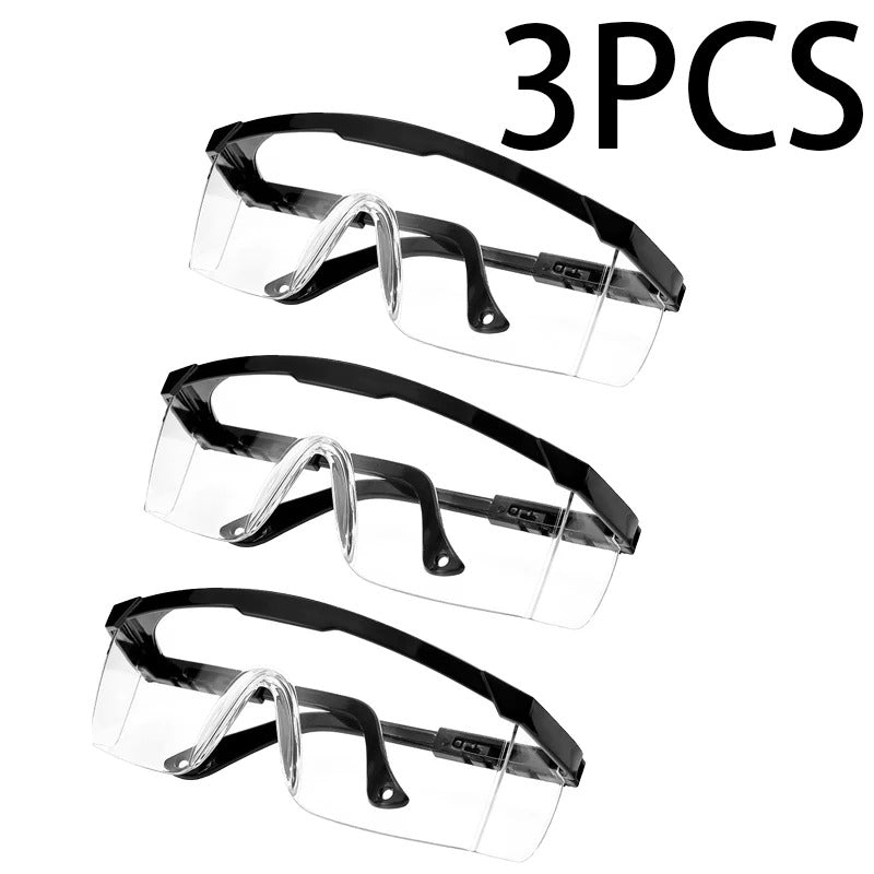 3 x EYE PROTECTION SAFETY GLASSES