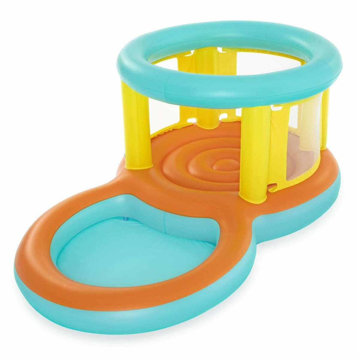 BESTWAY JUMPTOPIA BOUNCER & PADDLING POOL 2.39m x 1.42m x 1.02m PLAY POOL