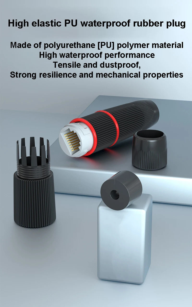 RJ45 WATERPROOF STRAIGHT THROUGH CONNECTION
