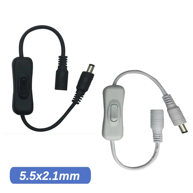 5.5 x 2.1mm DC INLINE ROCKER SWITCH