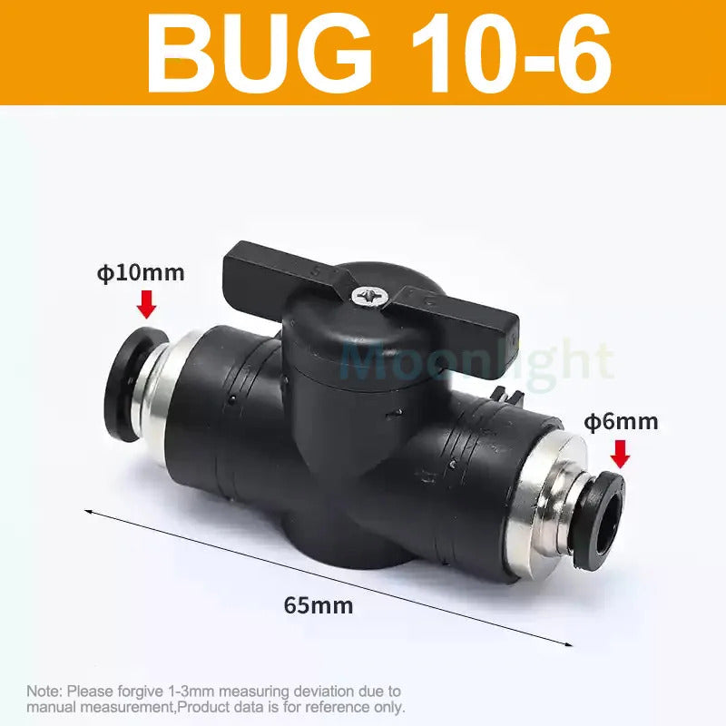 POND / AQUARIUM AIR LINE REDUCING VALVES 4 6 8 10 12 14 16mm REGULATOR TAP PUSH FIT