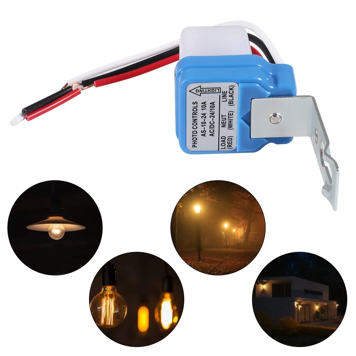 AUTOMATIC ON / OFF PHOTOCELL LIGHT SENSOR SWITCH