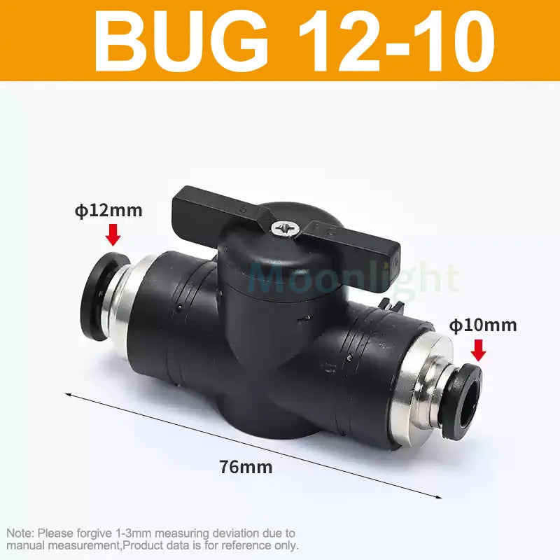 POND / AQUARIUM AIR LINE REDUCING VALVES 4 6 8 10 12 14 16mm REGULATOR TAP PUSH FIT