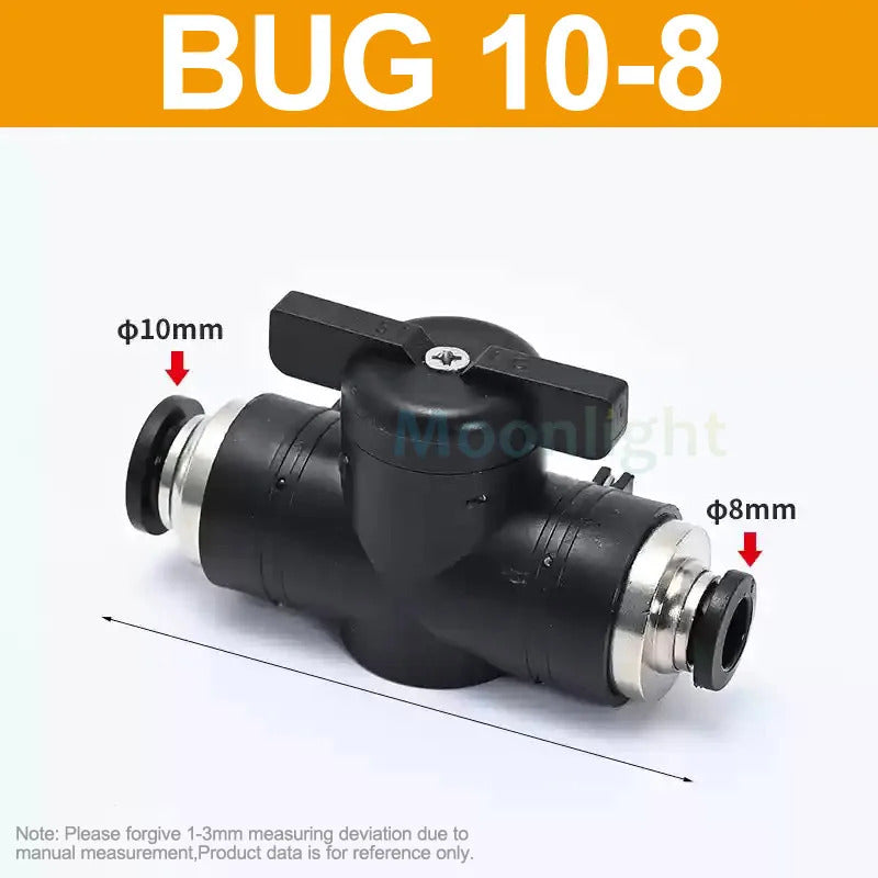 POND / AQUARIUM AIR LINE REDUCING VALVES 4 6 8 10 12 14 16mm REGULATOR TAP PUSH FIT