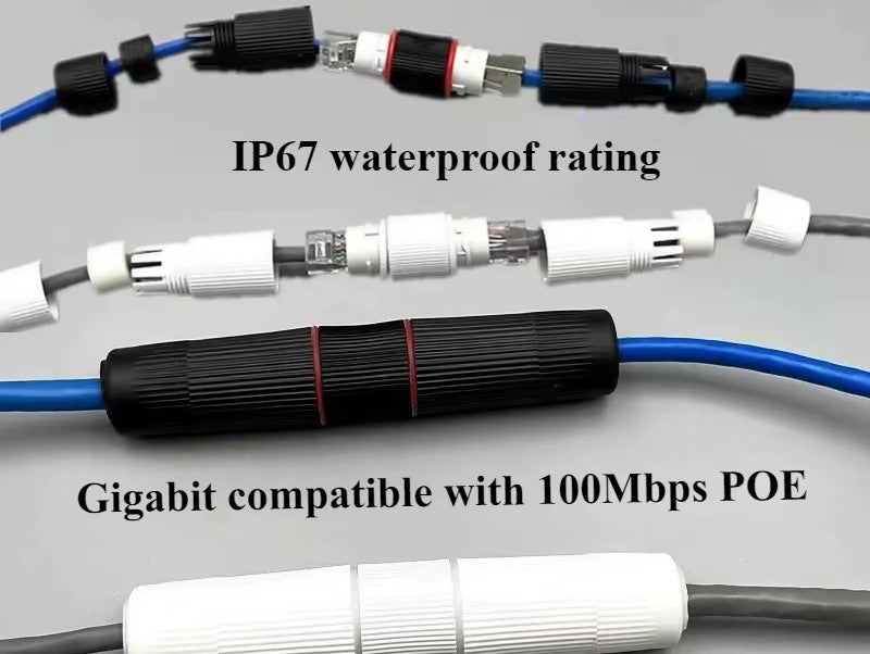 RJ45 WATERPROOF STRAIGHT THROUGH CONNECTION